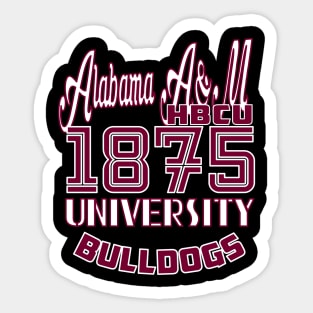 Alabama 1875 A&M University Vintage Style Sticker